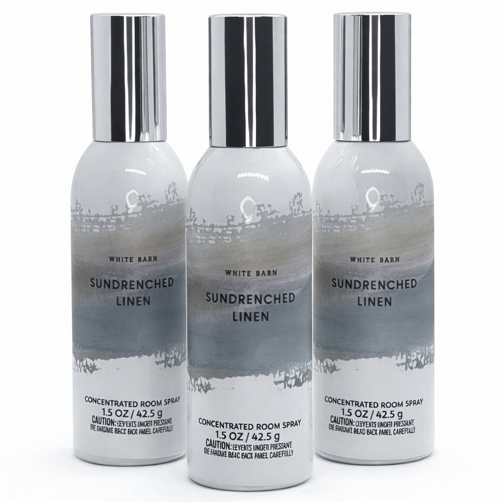 Bath & Body Works 3Pack SUNDRENCHED LINEN Room Spray